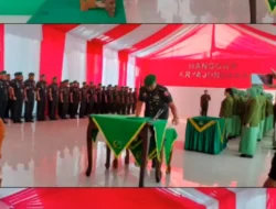 Sertijab Dandim 1409/Gowa, Letkol Inf Gilang Nugraha Kresnadi Serahkan Tongkat Komando kepada Letkol Arm Sapari : Mitra Sindikasi